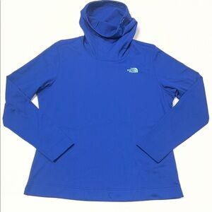 The North Face Royal Blue High-Neck Pullover, cowl, activewear, XL